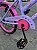 BICICLETA ARO (20) FEMININA COLLI CELINA SEM MARCHA FREIO V-BRAKE COM CESTA LILAS/ROSA - Imagem 3