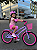 BICICLETA ARO (20) FEMININA COLLI CELINA SEM MARCHA FREIO V-BRAKE COM CESTA LILAS/ROSA - Imagem 1