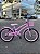 BICICLETA ARO (20) FEMININA COLLI CELINA SEM MARCHA FREIO V-BRAKE COM CESTA ROSA - Imagem 1