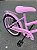 BICICLETA ARO (20) FEMININA COLLI CELINA SEM MARCHA FREIO V-BRAKE COM CESTA ROSA - Imagem 4