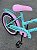 BICICLETA ARO (20) FEMININA COLLI CELINA SEM MARCHA FREIO V-BRAKE COM CESTA  VERDE ACQUA/ROSA BEBE - Imagem 4