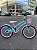 BICICLETA ARO (20) FEMININA COLLI CELINA SEM MARCHA FREIO V-BRAKE COM CESTA  VERDE ACQUA/ROSA BEBE - Imagem 1