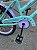 BICICLETA ARO (20) FEMININA COLLI CELINA SEM MARCHA FREIO V-BRAKE COM CESTA VERDE ACQUA/LILAS - Imagem 3