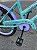 BICICLETA ARO (20) FEMININA COLLI CELINA SEM MARCHA FREIO V-BRAKE COM CESTA VERDE ACQUA/LILAS - Imagem 4