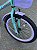 BICICLETA ARO (20) FEMININA COLLI CELINA SEM MARCHA FREIO V-BRAKE COM CESTA VERDE ACQUA/LILAS - Imagem 9