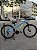 BICICLETA MTB FREERIDE ARO (26) VIKINGX TUFF X-25 CAMBIO 21 VELOCIDADES FREIO DISC MECÂNICO COR AZUL/LARANJA (USADA) - Imagem 11