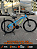 BICICLETA MTB FREERIDE ARO (26) VIKINGX TUFF X-25 CAMBIO 21 VELOCIDADES FREIO DISC MECÂNICO COR AZUL/LARANJA (USADA) - Imagem 1