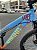 BICICLETA MTB FREERIDE ARO (26) VIKINGX TUFF X-25 CAMBIO 21 VELOCIDADES FREIO DISC MECÂNICO COR AZUL/LARANJA (USADA) - Imagem 5