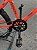 BICICLETA ARO (24) MTB MASCULINA/FEMININA COLLI AIRON 7 VELOCIDADES (1X7) FREIO A DISCO MECÂNICO COR LARANJA NEON - Imagem 3