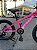 BICICLETA ARO (20) MTB COLLI DUBLIN ALUMINIO 7 VELOCIDADES (1X7) FREIO A DISCO MECÂNICO COR ROSA NEON - Imagem 6