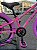 BICICLETA ARO (20) MTB COLLI GRAUZINHA 7 VELOCIDADES (1X7) FREIO A DISCO MECÂNICO COR ROSA NEON - Imagem 5