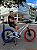 BICICLETA ARO (20) MTB COLLI GRAUZINHA 7 VELOCIDADES (1X7) FREIO A DISCO MECÂNICO COR BRANCA PNEU AZUL/VERMELHO - Imagem 1