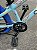 BICICLETA ARO (20) MTB COLLI GRAUZINHA 7 VELOCIDADES (1X7) FREIO A DISCO MECÂNICO COR CHAMPANHE PNEU AZUL - Imagem 3