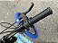 BICICLETA ARO (20) MTB COLLI GRAUZINHA 7 VELOCIDADES (1X7) FREIO A DISCO MECÂNICO COR CHAMPANHE PNEU AZUL - Imagem 5