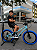 BICICLETA ARO (20) MTB COLLI GRAUZINHA 7 VELOCIDADES (1X7) FREIO A DISCO MECÂNICO COR CHAMPANHE PNEU AZUL - Imagem 1