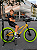 BICICLETA ARO (20) MTB COLLI GRAUZINHA 7 VELOCIDADES (1X7) FREIO A DISCO MECÂNICO COR AMARELO PNEU VERDE NEON - Imagem 1
