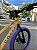 BICICLETA ARO (20) MTB COLLI GRAUZINHA 7 VELOCIDADES (1X7) FREIO A DISCO MECÂNICO COR AMARELO PNEU ROXO - Imagem 4
