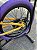 BICICLETA ARO (20) MTB COLLI GRAUZINHA 7 VELOCIDADES (1X7) FREIO A DISCO MECÂNICO COR AMARELO PNEU ROXO - Imagem 9