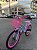 BICICLETA ARO (20) FEMININA COLLI CELINA SEM MARCHA FREIO V-BRAKE COM CESTA AZUL CHAMPANHE/ ROSA NEON - Imagem 8