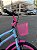 BICICLETA ARO (20) FEMININA COLLI CELINA SEM MARCHA FREIO V-BRAKE COM CESTA AZUL CHAMPANHE/ ROSA NEON - Imagem 6