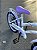 BICICLETA ARO (20) FEMININA COLLI CELINA SEM MARCHA FREIO V-BRAKE COM CESTA BRANCO/LILAS - Imagem 4