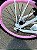 BICICLETA ARO (20) FEMININA COLLI CELINA SEM MARCHA FREIO V-BRAKE COM CESTA BRANCO/ROSA - Imagem 2