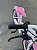 BICICLETA ARO (20) FEMININA COLLI CELINA SEM MARCHA FREIO V-BRAKE COM CESTA BRANCO/ROSA - Imagem 6