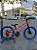 BICICLETA ARO (20) MTB COLLI GRAUZINHA 7 VELOCIDADES (1X7) FREIO A DISCO MECÂNICO COR VEMELHA PNEU AZUL - Imagem 1