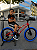BICICLETA ARO (20) MTB COLLI GRAUZINHA 7 VELOCIDADES (1X7) FREIO A DISCO MECÂNICO COR VEMELHA PNEU AZUL - Imagem 1