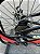 BICICLETA ARO (20) MTB COLLI GRAUZINHA 7 VELOCIDADES (1X7) FREIO A DISCO MECÂNICO COR PRETO PNEU VEMELHO - Imagem 3