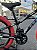BICICLETA ARO (20) MTB COLLI GRAUZINHA 7 VELOCIDADES (1X7) FREIO A DISCO MECÂNICO COR PRETO PNEU VEMELHO - Imagem 5
