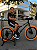 BICICLETA ARO (20) MTB COLLI GRAUZINHA 7 VELOCIDADES (1X7) FREIO A DISCO MECÂNICO COR PRETO FOSCO PNEU LARANJA - Imagem 1