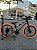 BICICLETA ARO (20) MTB COLLI GRAUZINHA 7 VELOCIDADES (1X7) FREIO A DISCO MECÂNICO COR PRETO FOSCO PNEU LARANJA - Imagem 1