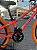 BICICLETA ARO (20) MTB COLLI GRAUZINHA 7 VELOCIDADES (1X7) FREIO A DISCO MECÂNICO COR LARANJA NEON PNEU LARANJA - Imagem 4