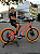 BICICLETA ARO (20) MTB COLLI GRAUZINHA 7 VELOCIDADES (1X7) FREIO A DISCO MECÂNICO COR LARANJA NEON PNEU LARANJA - Imagem 1