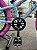 BICICLETA ARO (20) MTB COLLI GRAUZINHA 7 VELOCIDADES (1X7) FREIO A DISCO MECÂNICO COR CHAMPANHE PNEU PINK - Imagem 5