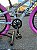 BICICLETA ARO (20) MTB COLLI GRAUZINHA 7 VELOCIDADES (1X7) FREIO A DISCO MECÂNICO COR BRANCA PNEU ROSA PINK - Imagem 4
