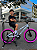 BICICLETA ARO (20) MTB COLLI GRAUZINHA 7 VELOCIDADES (1X7) FREIO A DISCO MECÂNICO COR BRANCA PNEU ROSA PINK - Imagem 1