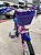 BICICLETA ARO (16) FEMININA COR ROSA/LILAS/AZUL S/MARCHA V-BRAKE MARCA MILANO CARTOON ALOHA - Imagem 8