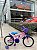 BICICLETA ARO (16) FEMININA COR ROSA/LILAS/AZUL S/MARCHA V-BRAKE MARCA MILANO CARTOON ALOHA - Imagem 1