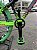 BICICLETA MTB FREERIDE ARO (26) VIKINGX TUFF-44 KIT 7 VELOCIDADES FREIO DISC MECÂNICO COR PRETO/VERDE/ROSA - Imagem 4