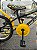 BICICLETA ARO (16) MASCULINA COR PRETO/AMARELO S/MARCHA V-BRAKE MARCA MILANO CARTOON BAT - Imagem 5
