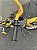 BICICLETA ARO (16) MASCULINA COR PRETO/AMARELO S/MARCHA V-BRAKE MARCA MILANO CARTOON BAT - Imagem 8
