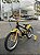 BICICLETA ARO (16) MASCULINA COR PRETO/AMARELO S/MARCHA V-BRAKE MARCA MILANO CARTOON BAT - Imagem 10