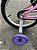 BICICLETA ARO (16) FEMININA COR ROSA/LILAS/AZUL S/MARCHA V-BRAKE MARCA MILANO CARTOON ALOHA - Imagem 3