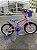 BICICLETA ARO (16) FEMININA COR ROSA/LILAS/AZUL S/MARCHA V-BRAKE MARCA MILANO CARTOON ALOHA - Imagem 2