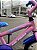 BICICLETA ARO (16) FEMININA COR ROSA/LILAS/AZUL S/MARCHA V-BRAKE MARCA MILANO CARTOON ALOHA - Imagem 6