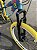 BICICLETA MTB FREERIDE ARO (26) VIKINGX TUFF-25 KIT 7 VELOCIDADES FREIO DISC MECÂNICO COR VERDE/AMARELO - Imagem 9
