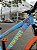 BICICLETA MTB FREERIDE ARO (26) VIKINGX TUFF X-25 CAMBIO 7 VELOCIDADES FREIO DISC MECÂNICO COR AZUL/LARANJA - Imagem 7