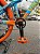 BICICLETA MTB FREERIDE ARO (26) VIKINGX TUFF X-25 CAMBIO 7 VELOCIDADES FREIO DISC MECÂNICO COR AZUL/LARANJA - Imagem 4